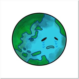 Sad Planet Earth Posters and Art